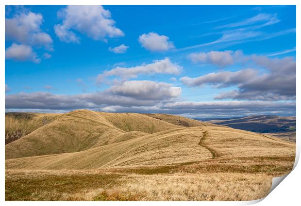 Howgill Fells, Yorkshire. Print by Colin Allen