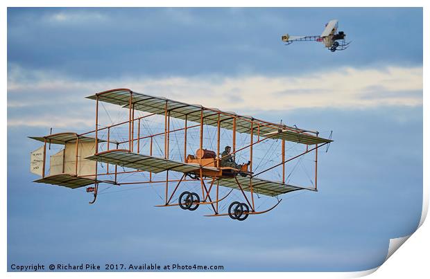 Those magnificent men in their flying machines Print by Richard Pike