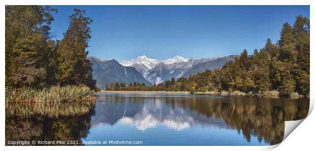 Lake Matheson Print by Richard Pike