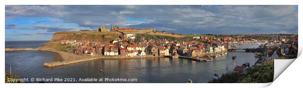 Whitby Harbour Print by Richard Pike