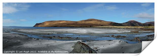 Glen Brittle Bay, Isle of Skye Print by Len Pugh