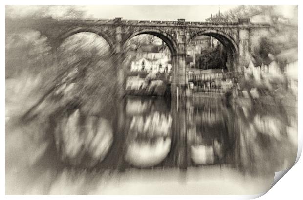 Knaresborough Viaduct North Yorkshire Print by mike morley