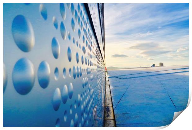 Oslo Opera House Rooftop Sky Print by Mike Evans
