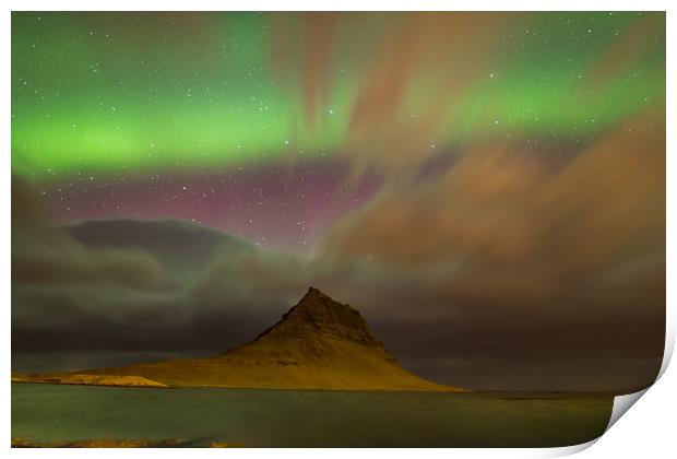 Iceland magic Kirjufell Print by Steve Lansdell