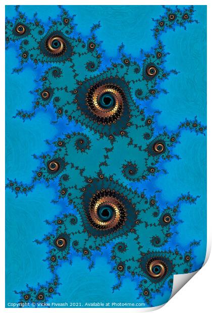 Spiral Universe Print by Vickie Fiveash