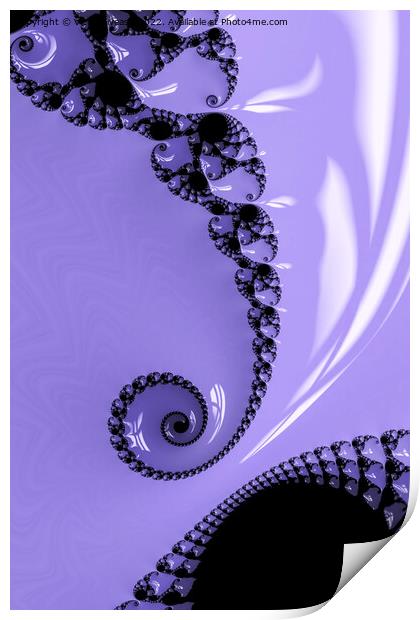 Purple Lace Print by Vickie Fiveash