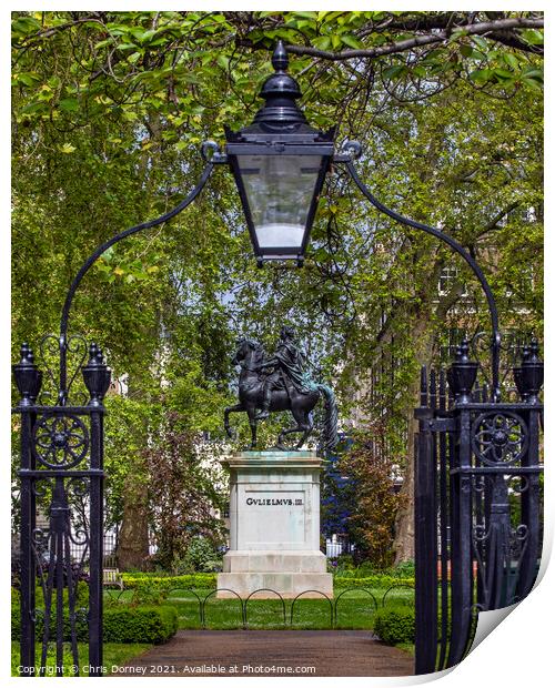 St. James's Square in London, UK Print by Chris Dorney