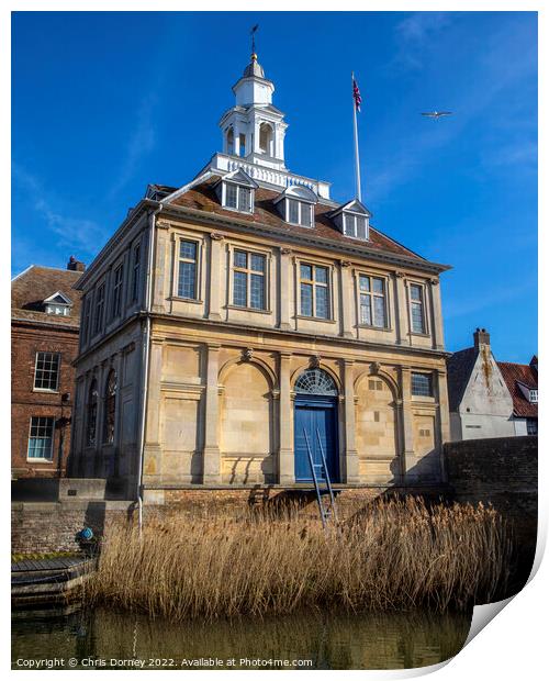 Customs House in Kings Lynn, Norfolk, UK Print by Chris Dorney