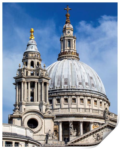 St. Pauls Cathedral in London, UK Print by Chris Dorney