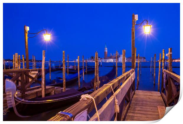 View Towards San Giorgio Maggiore from the Main Is Print by Chris Dorney