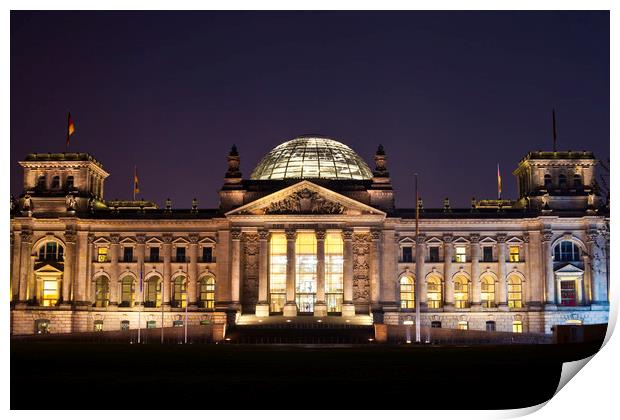 The Reichstag in Berlin Print by Chris Dorney