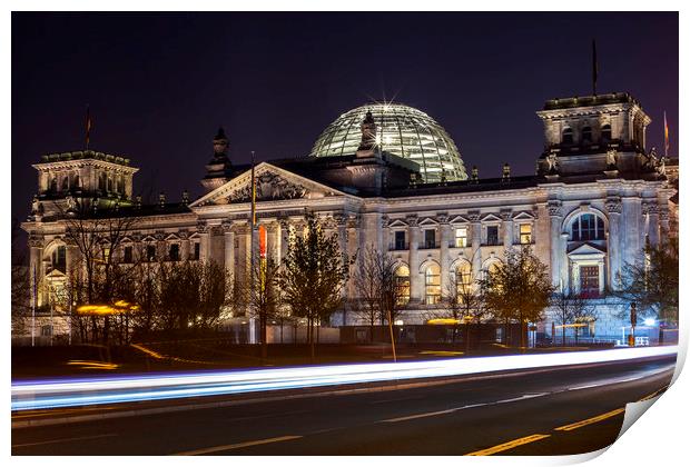 The Reichstag in Berlin Print by Chris Dorney