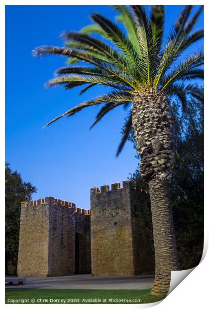 Sao Goncalo Gate in Lagos Portugal Print by Chris Dorney