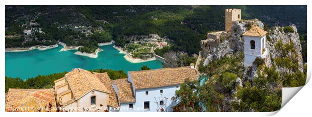 Guadalest in Spain Print by Chris Dorney