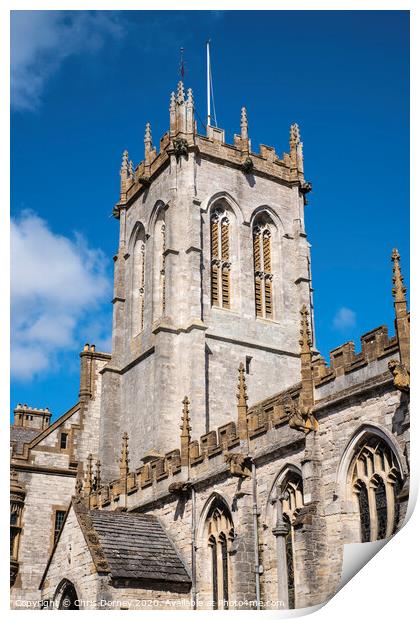 St. Peters Church in Dorchester Print by Chris Dorney