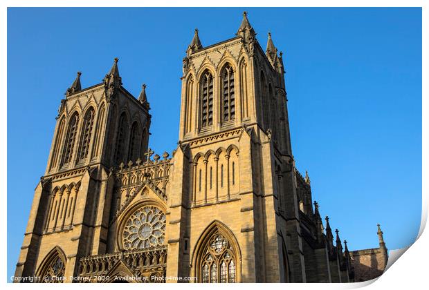 Bristol Cathedral in England Print by Chris Dorney