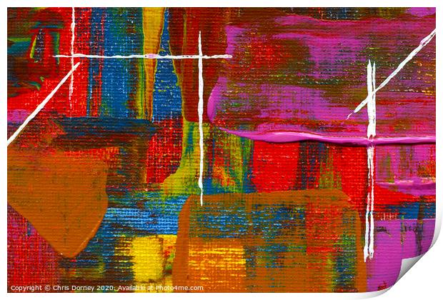 Abstract Art Background Print by Chris Dorney