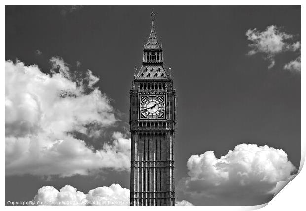 Big Ben in London Print by Chris Dorney