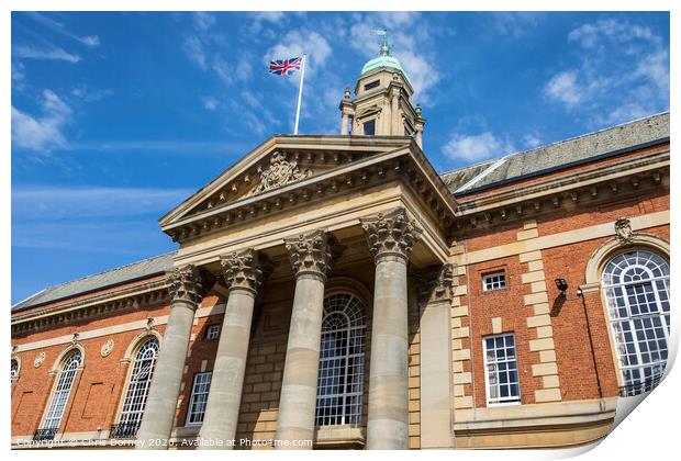 Peterborough Town Hall Print by Chris Dorney