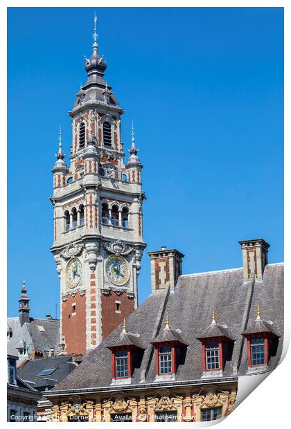Chamber of Commerce and Industry in Lille Print by Chris Dorney