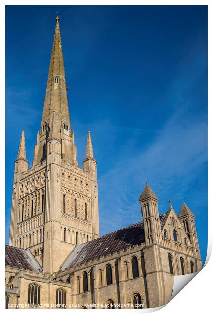 Norwich Cathedral Print by Chris Dorney