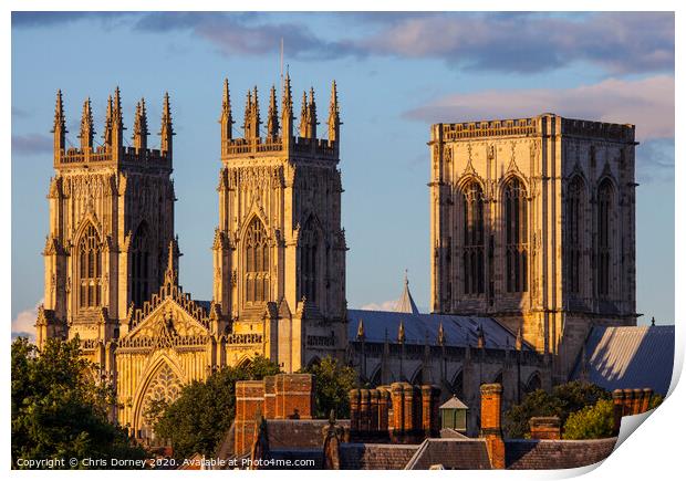 York Minster Print by Chris Dorney