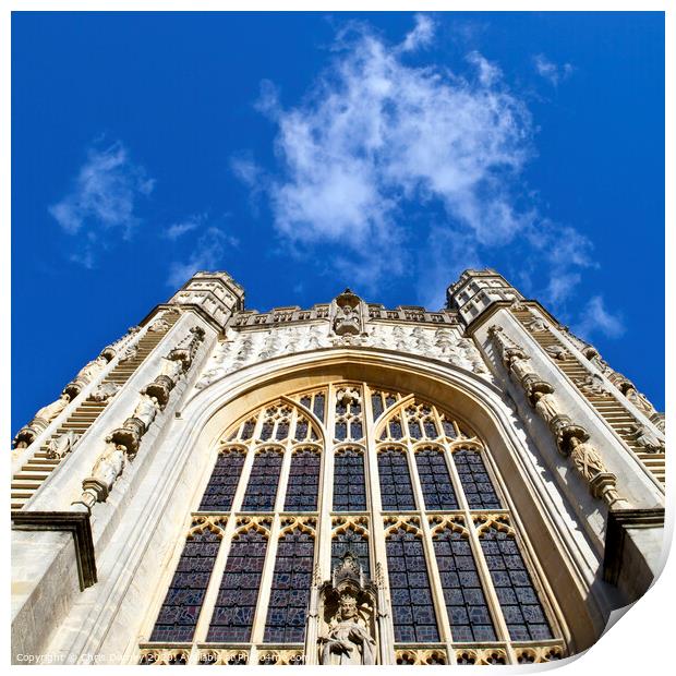 Bath Abbey Print by Chris Dorney