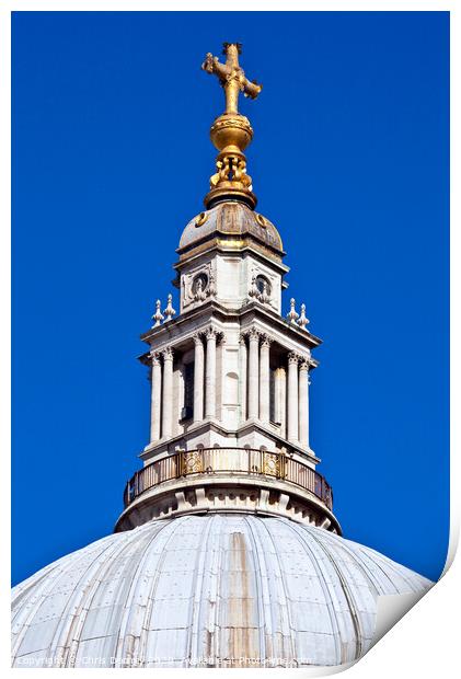 St. Paul's Cathedral in London Print by Chris Dorney