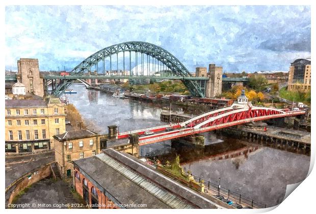 River Tyne Print by Milton Cogheil