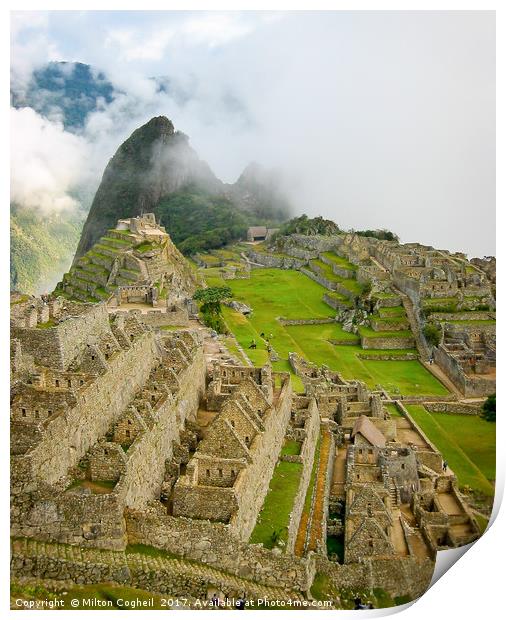 Machu Picchu Print by Milton Cogheil