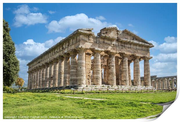 Second Temple of Hera Print by Milton Cogheil