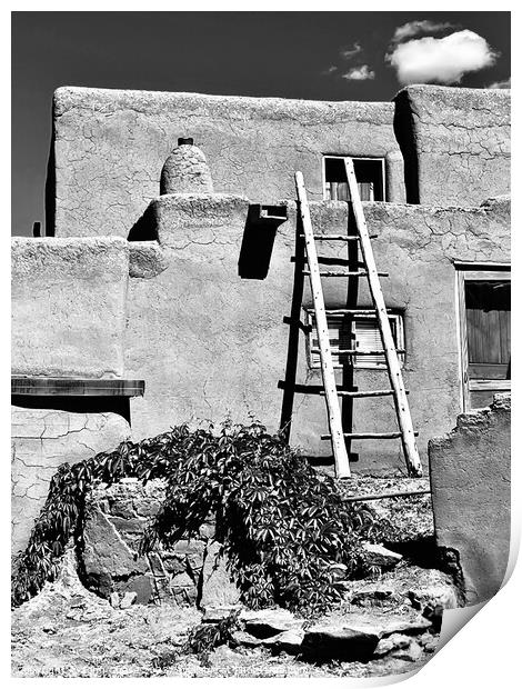 Taos Pueblo, New Mexico #1 Print by John Chase