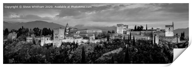 Alhambra by Evening. Print by Steve Whitham