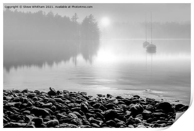 Daybreak by the lake. Print by Steve Whitham