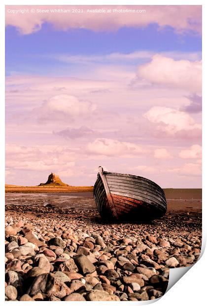 Holy Island Evening. Print by Steve Whitham