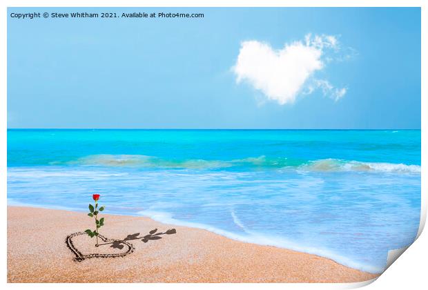 Love on a Beach. Print by Steve Whitham