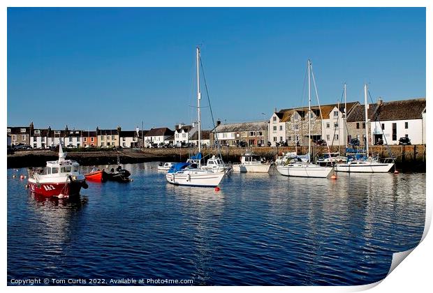 Whithorn harbour scotland Print by Tom Curtis