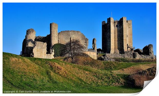 Conisbrough Castle South Yorkshire Print by Tom Curtis