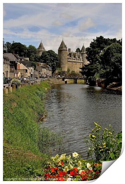 Josselin Chateau France Print by Tom Curtis