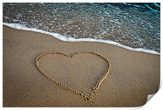 Love on the Beach Print by Roxane Bay