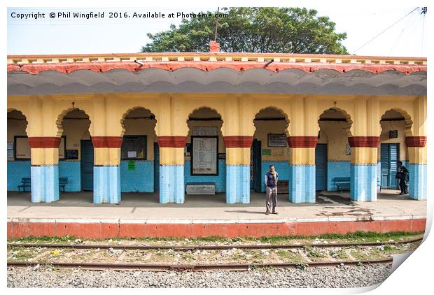 Indian Rail Station Print by Phil Wingfield