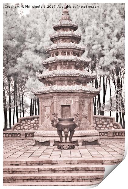 Pagoda Print by Phil Wingfield