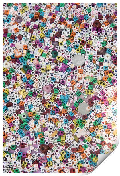 Beads Print by Phil Wingfield