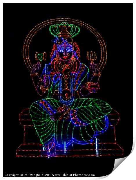 LED Shiva 2 Print by Phil Wingfield