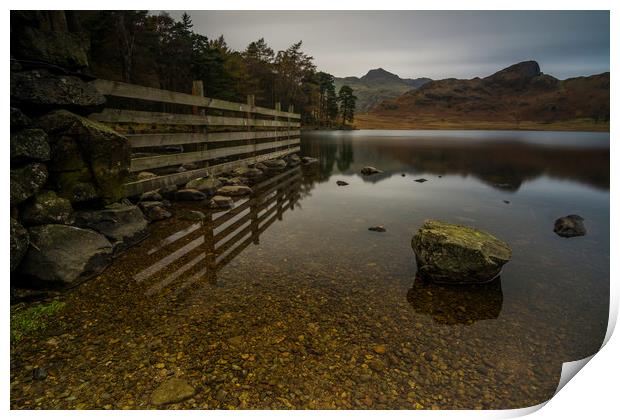 Blea Tarn Little Langdale the Lake District  Print by Mark Hawkes