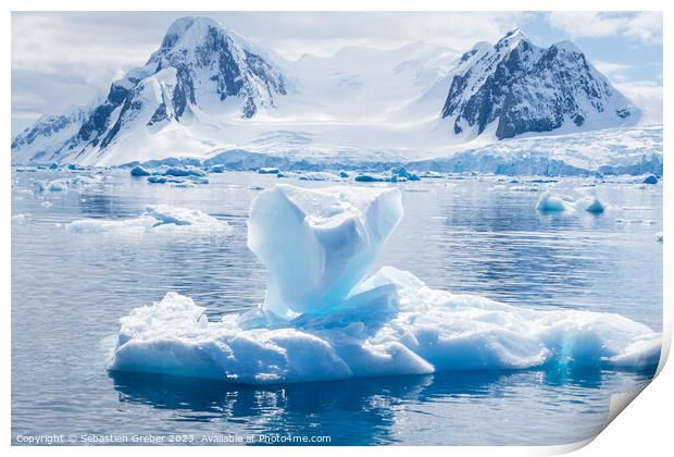 Ice on an Iceberg Print by Sebastien Greber