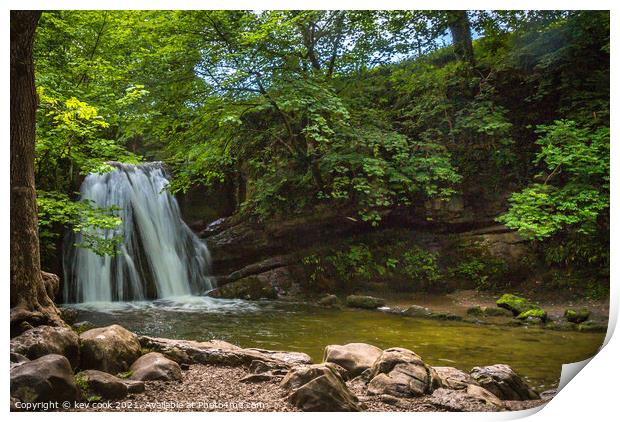 Janets foss waterfall Print by kevin cook