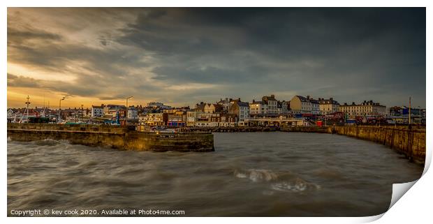 Bridlington Harbour Print by kevin cook