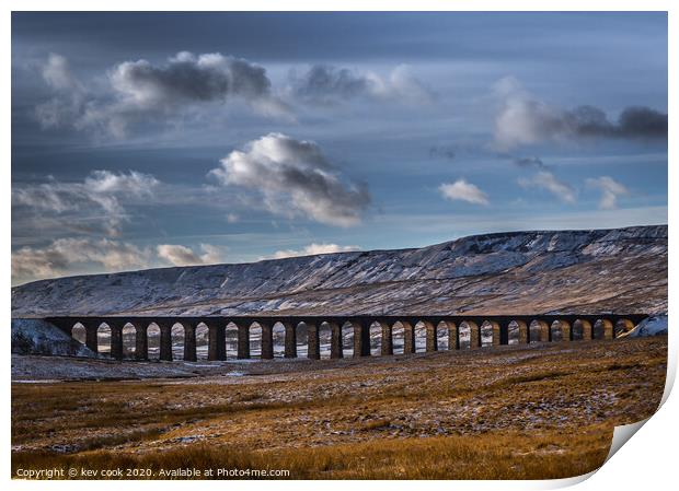 Autumn at Ribblehead Print by kevin cook