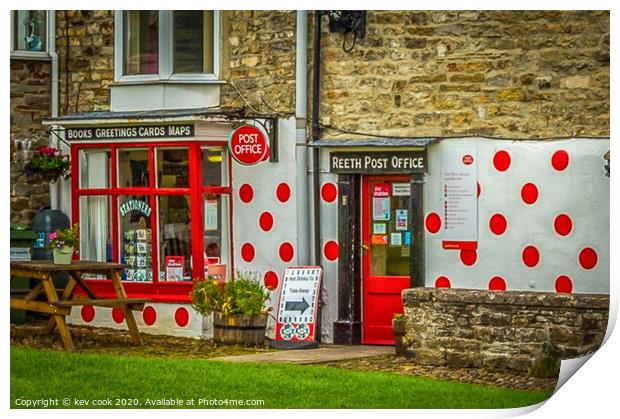 Reeth post office Print by kevin cook